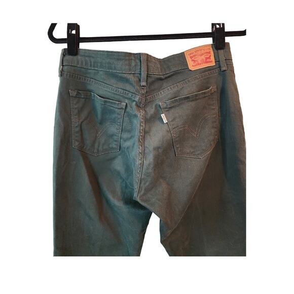 Levi's 505 Straight Jeans – Dark Green Women's Size 30 - Picture 4 of 5
